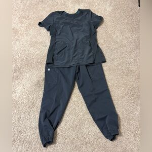 Scrubstar Black Track Pants & Joggers Set